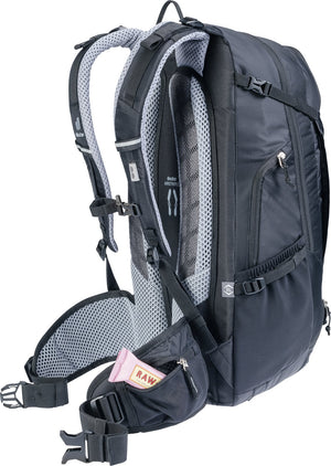 Deuter Trans Alpine 32 EL with a snack bar tucked into the hip fin