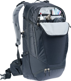 Deuter Trans Alpine 32 EL front panel open to show the tool organiser