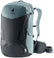 Deuter Trans Alpine Pro 28 bike backpack in Graphite Shale, blue-grey and charcoal, front view