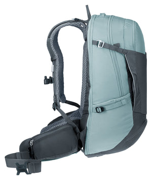 Deuter Trans Alpine Pro 28 side profile with compression straps and hip fin