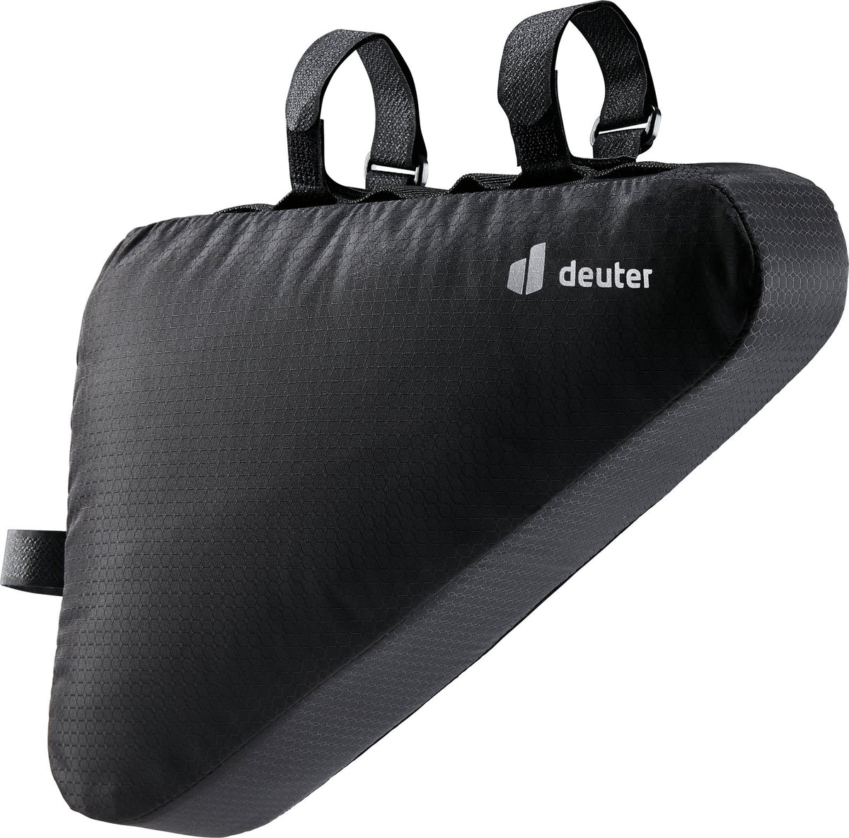 Deuter Triangle Bag 2.2 slim black frame bag with hook-and-loop straps and white Deuter logo