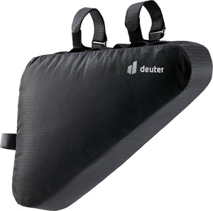 Deuter Triangle Bag 2.2 slim black frame bag with hook-and-loop straps and white Deuter logo