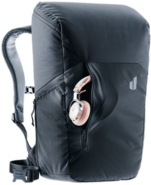 Deuter UP Stockholm zipped front pocket holding headphones