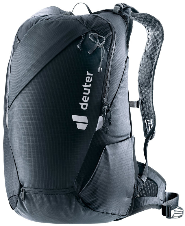 Deuter Updays 20 ski touring backpack in Black, front three-quarter view