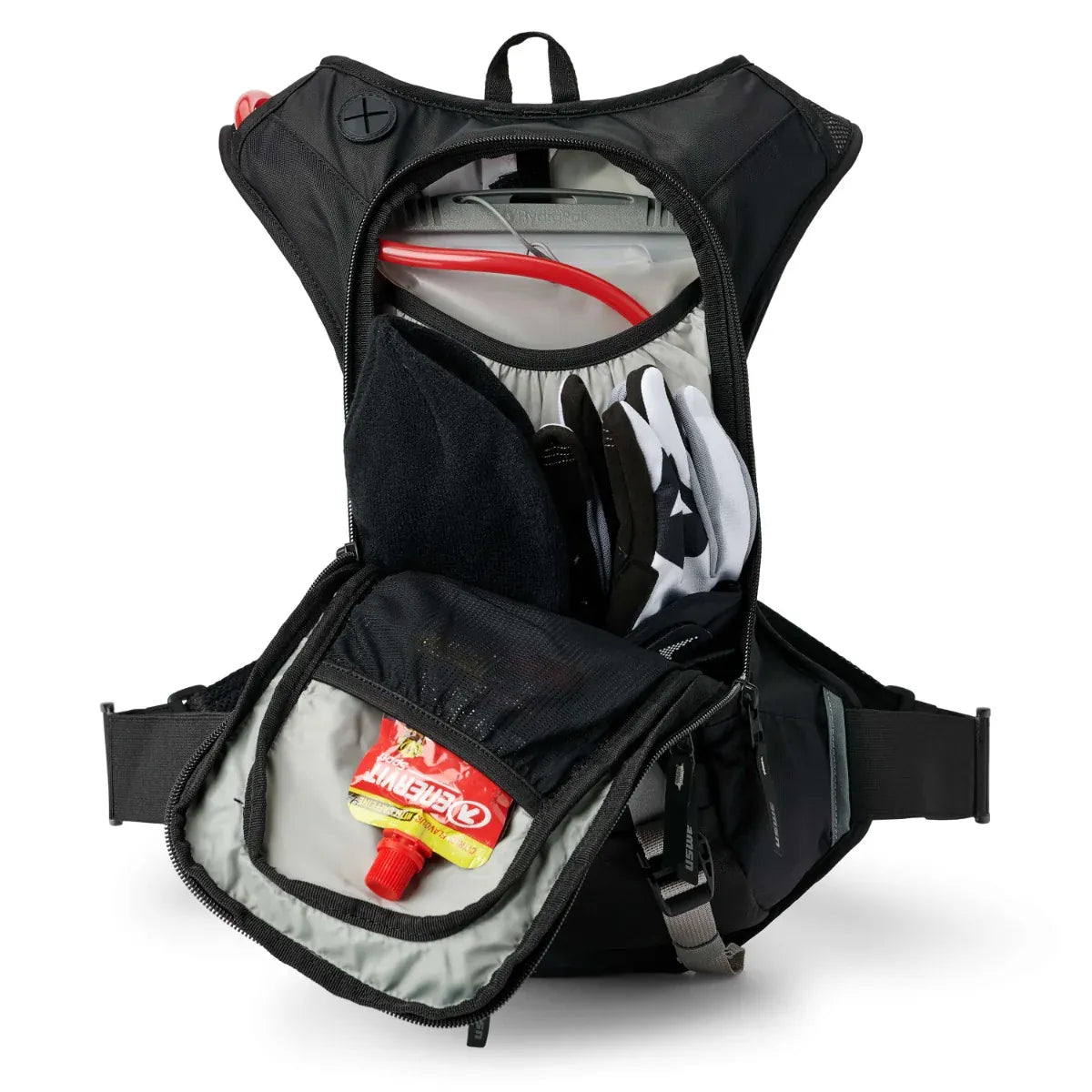 USWE Hydration Pack Bike Black/Gray Moto Hydro 8L XTR Dirt Biking Hydration Pack US5208085001