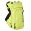 USWE Outlander Moto 9L hydration pack in Crazy Yellow, front three-quarter view
