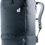 Deuter Utilion 30 roll-top backpack in Black, front three-quarter view