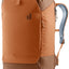 Deuter Utilion 30 in Pecan Mocha, rust-orange roll-top pack with brown base