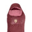 Nemo Tempo women's sleeping bag in Chocolate maroon with Rose pink hood lining