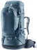 Deuter Voyager 65+10 in Atlantic Ink with matching day pack attached