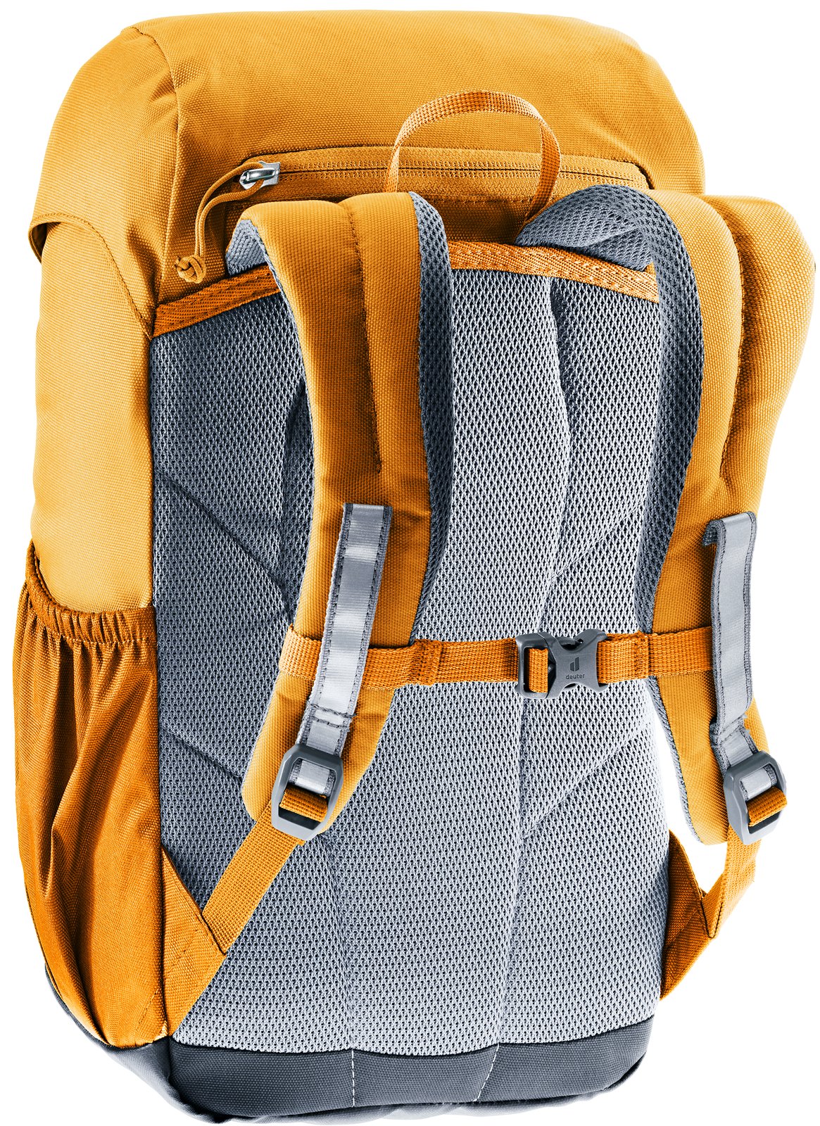 Deuter Waldfuchs 14 rear three-quarter view of the shoulder straps and sternum strap