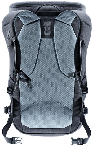 Back of the Deuter Walker 24 showing the Contact back padding and shoulder straps