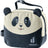 Deuter Wash Bag Kids in Black Bone, cream and black toiletry bag with a panda face