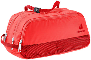 Deuter Wash Bag Tour III in Poppy Crimson, bright red toiletry bag