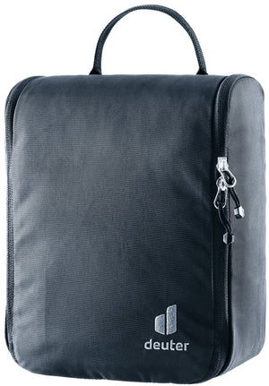 Deuter Wash Center II toiletry bag in Black, closed, with carry handle
