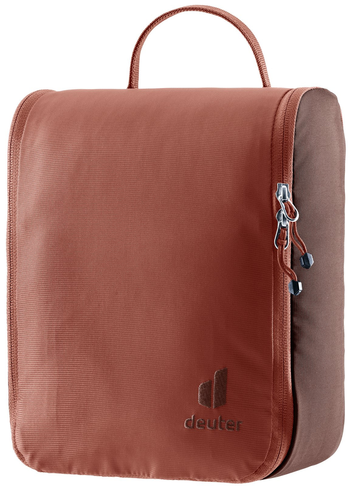 Deuter Wash Center II in Caspia Raisin, a rust-red toiletry bag