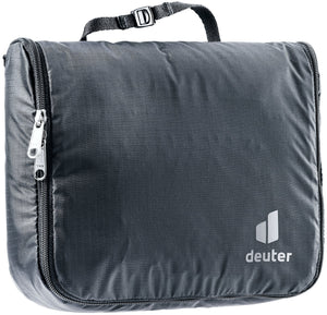 Deuter Wash Center Lite I in Black, closed toiletry bag with hanging loop
