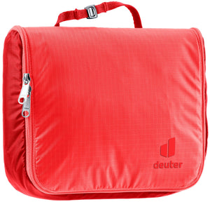 Deuter Wash Center Lite I in Poppy Crimson, bright red toiletry bag
