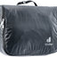 Deuter Wash Center Lite II toiletry bag in Black, closed, with hanging loop
