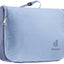Deuter Wash Center Lite II in Polar Bluejay, pale lilac blue, closed