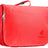 Deuter Wash Center Lite II in Poppy Crimson, bright red, closed