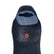 Nemo Tempo men's sleeping bag in Stormy Night navy with Blue Horizon hood lining, top view