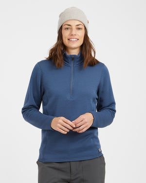 Womens Merino Aero Grid Fleece
