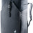 Deuter Xberg 25 convertible pannier backpack in Black, front view with roll-top