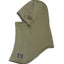 XTM Merino Aerogrid balaclava in Light Khaki, side view with flatstitch seams visible