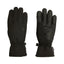 Pair of black XTM Tease kids softshell gloves showing the back and the grippy textured palm
