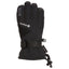 Back of the black XTM Whistler II kids' glove with GORE-TEX logo, wrist strap and cuff cord