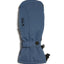 XTM Sapporo II women's snow mitt in Indigo, a dusty blue, back of hand view