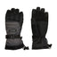 XTM Nash snow gloves in Pavement, charcoal grey and black, back and palm view