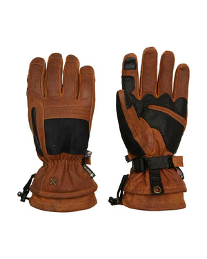 XTM Performance Gloves Rust / XS Everest II Leather Gore-tex Ski Glove DU035-RUS-XS