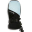 Back of an XTM Whistler II GORE-TEX kids' mitt in Sky Blue with XTM logo and buckled wrist strap
