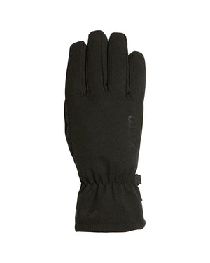 Single black XTM Tease kids glove, back of hand with elasticated wrist