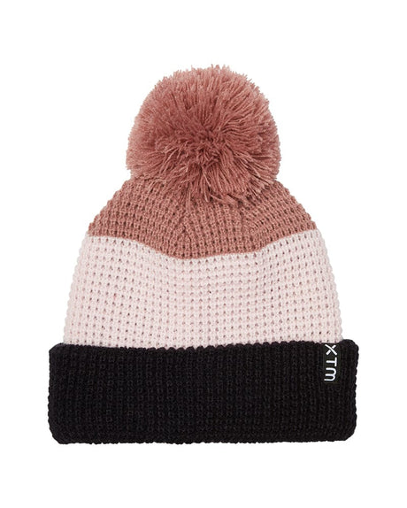 XTM Performance Kids Beanie Rose Dust / 1SZ Kids Trifle Pom Pom Knitted Beanie HK060-RDT