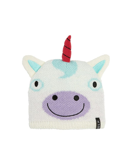 XTM Performance Kids Beanie White Unicorn / 1SZ Kids Zoolander Animal Character Fleece Lined Beanie HK007-WUN