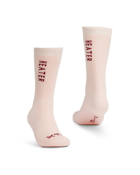 XTM Performance Kids Ski and Snowboard Socks Soft Pink / K5-8 Kids Heater Thick Merino Wool Winter Socks SK002-SPK-0508