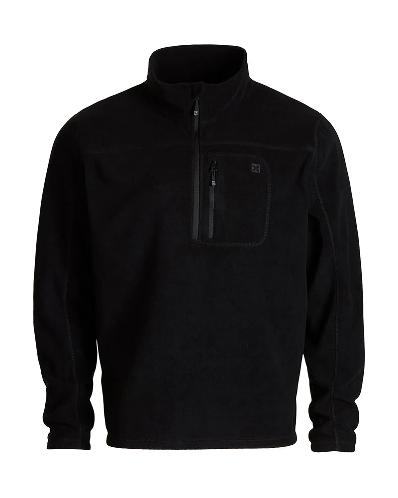 XTM Performance Men's Fleece Black / S Marengo 1/4 Zip Neck Mens Seawool Fleece NM022-BLK-S