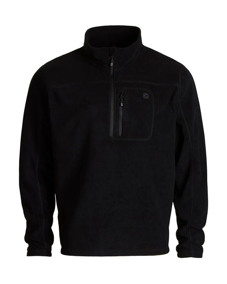 XTM Performance Men's Fleece Black / S Marengo 1/4 Zip Neck Mens Seawool Fleece NM022-BLK-S