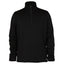 XTM Mens Merino Aero Grid Fleece quarter-zip pullover in Black, front view