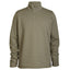 XTM Mens Merino Aero Grid Fleece quarter-zip pullover in Light Khaki, front view