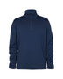 XTM Mens Merino Aero Grid Fleece quarter-zip pullover in Slate Blue, front view