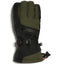 Evergreen XTM Samurai men's snow glove in dark green and black with diagonal heat pocket zip