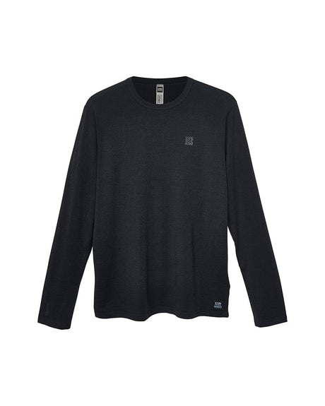 XTM Performance Men's Thermal Top Black Icon / 4-5XL Mens PLUS SIZE Adventure170 Merino 170gsm Wool Thermal Long Sleeve Shirt MM116-BIC-45XL