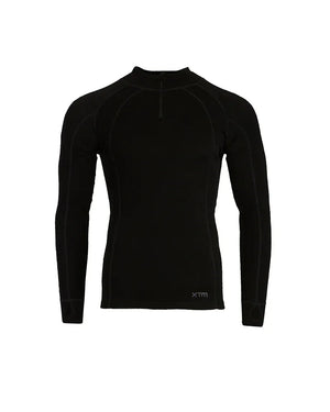 XTM Performance Men's Thermal Top Black / S Men's Merino 230 Wool Zip Neck Thermal Top MM003-BLK-S