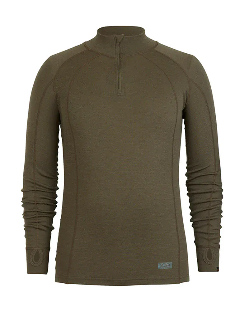 XTM Performance Men's Thermal Top Kalamata / S Men's Merino 230 Wool Zip Neck Thermal Top MM003-KMA-S