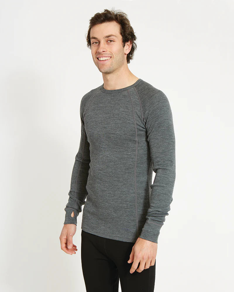 XTM Performance Men's Thermal Top Men's Merino 230 Wool Long Sleeve Thermal Top