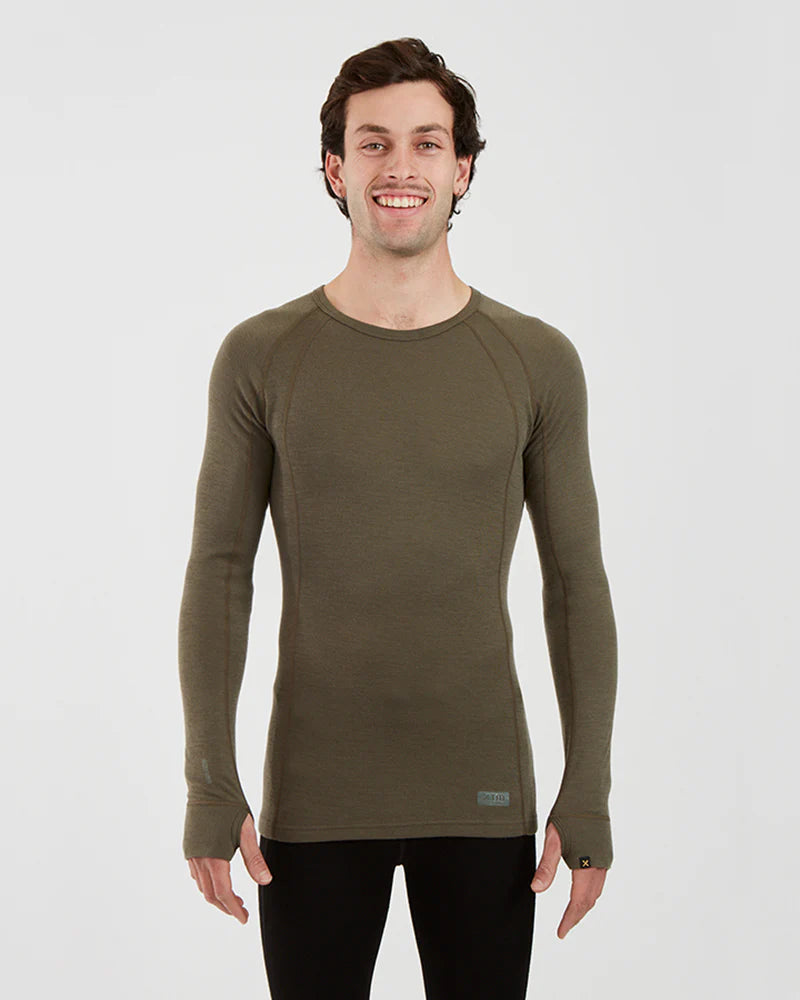 XTM Performance Men's Thermal Top Men's Merino 230 Wool Long Sleeve Thermal Top